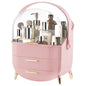 YGJT Make up Organizers and Storage, Makeup Organizer for Vanity, Cosmetics Skincare Organizers with Lid and Drawers, Cosmetic Display Cases for Countertop, Bathroom, Ideal Gifts for Women(Pink)