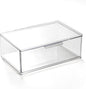BINO | Clear Stackable Storage Drawers, Large | Clear Storage Drawers with Built-In Handles | Durable Plastic Organizer Drawer | Modular Stackable Drawer Acrylic Organizer