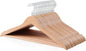 Amazon Basics Wood Suit Clothes Hangers for Closet Organizer, Natural, 20-Pack