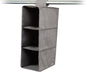 Covermates Keepsakes Hanging Shoe Organizer for Closet – Vertical Storage Shelves for Sneakers, Sandals, and Sweaters – Heavy-Duty Wardrobe Organization, Grey Heather