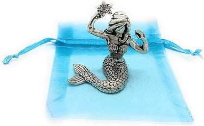 Basic Spirit Mermaid Pewter Ring Holder Jewelry Holder Gift Box Whimsical