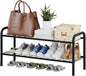 viewcare Shoe Rack for Closet, 2-Tier Long Shoe Rack for Entryway & Garage, Sturdy Metal Construction, Shoe Organizer Holds 6-10 Pairs