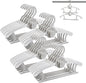 HGYZE Baby Nursery Closet Hangers, Ultra Thin Non-Slip and Extendable Laundry Infant Pant Hanger for Newborn Clothes - 20pcs Grey Gift - Adjustable Children Coat Hanger for Girl Boy Toddler Kids Child