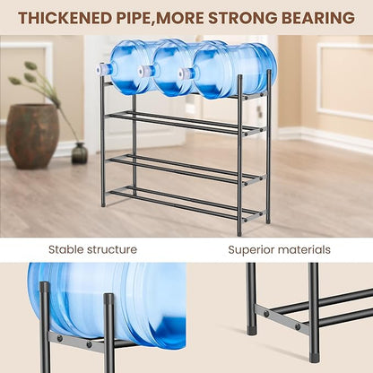 AceMining 4-Tier Expandable Shoe Rack, Adjustable Shoe Rack Shoe Organizer Shoe Shelf, Free Standing Shoe Racks Heavy Duty Metal for Closet Entryway Closet Doorway Front Door Entrance，Black