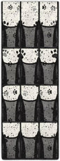 Dog Paw Over the Door Shoe Organizer 12 Large Mesh Pockets Shoe Rack for Door Sturdy Oxford Hanger Storage Holder for Dorm Bedroom