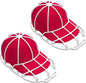 INVODA Hat Washer Cage Hat Washer for Washing Machine Hat Cleaner for Baseball Cap Dishwasher Hat Rack Protector Organizer for Flat & Curved(White 2PCS)