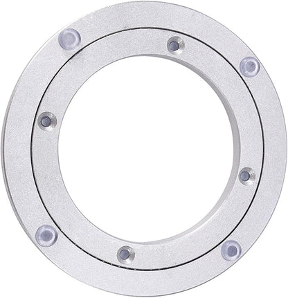 Lazy Susan Bearing, Lazy Susan Hardware Turntable Bearing Lazy Susan Parts Heavy Duty Aluminium Alloy Rotating Bearing Plate Turntable Round Dining Table (8 inches*H8.5MM)