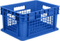 Hudson Exchange 12 x 16 x 8" Mesh Straight Wall Handled Storage Container Tote, Blue