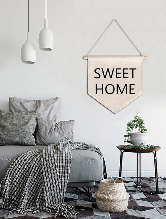 Enamel Pin Wall Display Banner Holder, Blank Canvas Banner Wall Hanging Brooch Jewelry Storage Case Display Storage Set for Pin and Brooch Collections (Beige A+Black A)