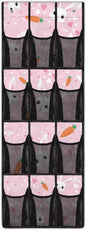 Bunny Over the Door Shoe Organizer with Pockets 4 Shelf Large Shoe Organizer Door Hanger for Bathroom Small Spaces Apartment Closet Door Hanging Storage Bag Home Easter Decor