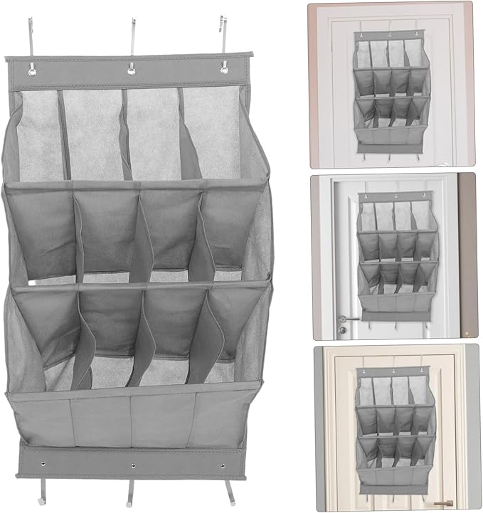 IMIKEYA Door Hanging Shoe Rack Space Saving Storage Organizer for Sneakers Sandals Boots Tool Installation Over Door for Entryway Bathroom Laundry Room