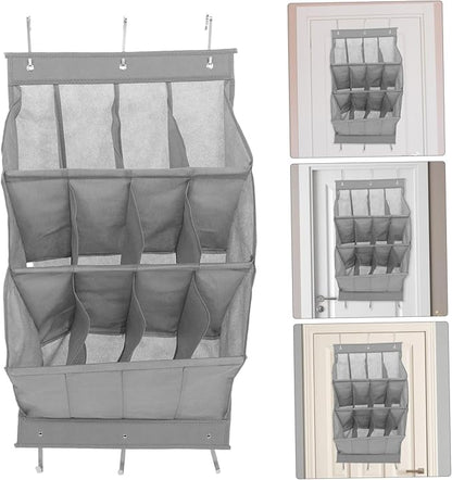 IMIKEYA Door Hanging Shoe Rack Space Saving Storage Organizer for Sneakers Sandals Boots Tool Installation Over Door for Entryway Bathroom Laundry Room