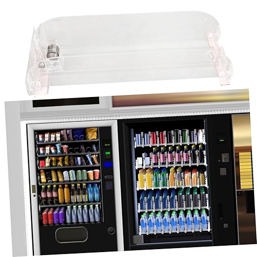 OUNONA Drink Organizer Automatic Beverage Pusher Glide Rack for Fridge Adjustable Soda Dispenser Compatible with Cans Bottles for Efficient Shelf Storage