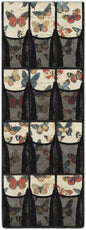 Butterfly Over the Door Shoe Organizer 12 Large Pockets Hanging Closet Organizer Foldable Hanging Shoe Rack for Front Door Entrance