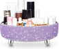 Honeydak Purple Bling Perfume Makeup Organizer Bling Mother's Day Nurses Day Gifts for Women Bathroom Organizers and Storage 360 Rotating Makeup Organizer for Countertop(Pearl)