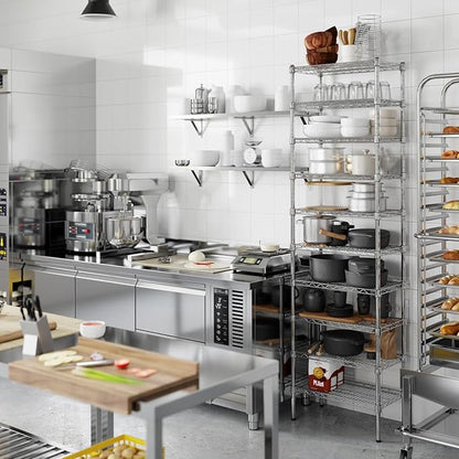 14" Deep x 24" Wide x 86" Height Wire Shelving Kit | 10-Tier | NSF Commercial Storage Rack Unit