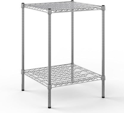 24" Deep x 24" Wide x 34" Height Wire Shelving Kit | 2-Tier | NSF Commercial Storage Rack Unit