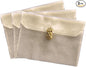 3 Pieces Scarf Storage Bag Beige Encrypted Matte Button Yarn Envelope Silk for Scarf Gifts Organza Clothing Wardrobe Organizer Packaging Bags 10.6 x 14.5 Inches (Beige)
