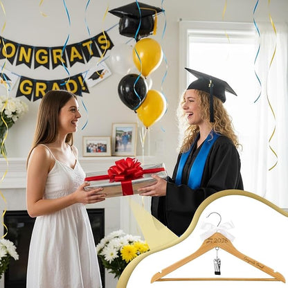Reallnaive Congrats Grad Hanger for Graduation Gown Sash Class of 2026 Graduation Gift School Grad Hanger Graduate Congratulation Ceremony Keepsake Favor