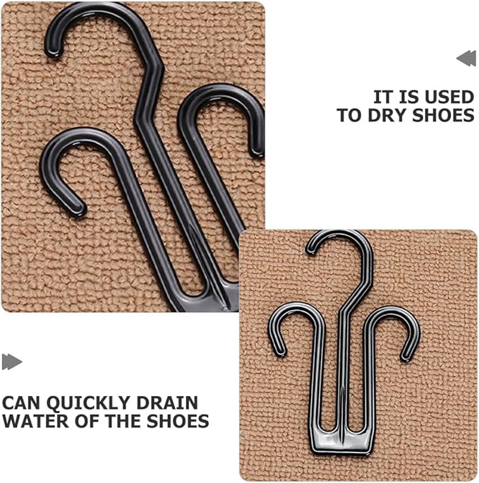 ARTIBETTER 25pcs Plastic Shoe Display Hooks Hanging Organizer for Drying Slippers and Shoes for Home and Mall Storage