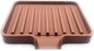 Silicone Soap Dish Tray and Sponge Holder with Drain Chute, Rectangular, Kitchen and Bathroom Sink Organizer (Mocha, 5.2"x4" (Set of 2), 7.2 Ounces)