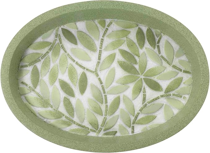 Avanti Linens - Soap Dish, 100% Hand-Painted Resin Bathroom Accessories, Botanical Home Decor (Stratford)