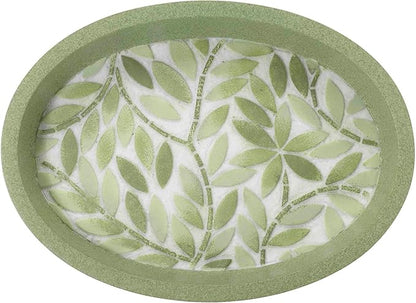 Avanti Linens - Soap Dish, 100% Hand-Painted Resin Bathroom Accessories, Botanical Home Decor (Stratford)