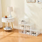 6PCS Magnetic Door Transparent Shoe Box, Stackable Space-Saving Organizer for Bedroom/Bathroom/Closet/Entryway