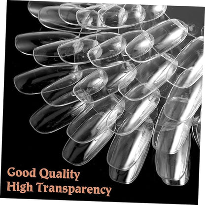 KESYOO 10pcs Clear Acrylic Nail Wheels, Nail Polish Palette for Art, Manicure Practice Display Chart, Transparent for Salon Use
