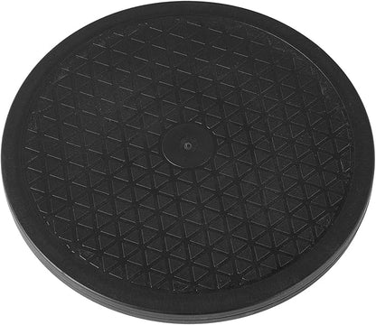 1 Pack 10 Inch Lazy Susan Turntable Heavy Duty Rotating Platform Smooth 360 Swivel for Tabletop, Monitor, Crafts, and TV - Black