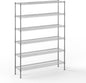 14" Deep x 54" Wide x 74" Height Wire Shelving Kit | 6-Tier | NSF Commercial Storage Rack Unit