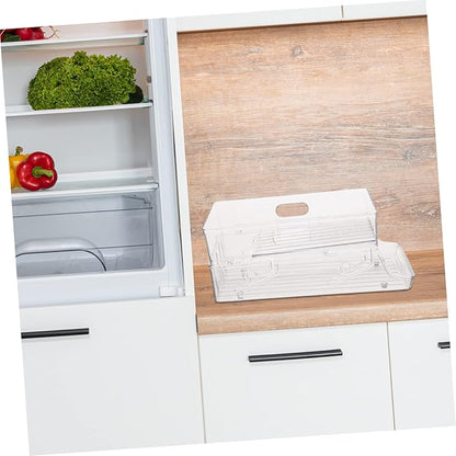 Double Layer Can Dispenser Refrigerator Drink Rack Soda Can Storage Bin