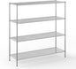 24" Deep x 72" Wide x 74" Height Wire Shelving Kit | 4-Tier | NSF Commercial Storage Rack Unit
