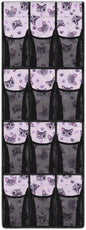 Cat Paw Print Over the Door Shoe Organizer 12 Large Pockets Hanging Closet Organizer Foldable Hanging Shoe Rack for Door Sock Organizer