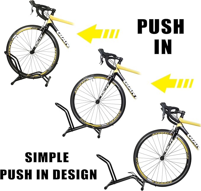 Bike Floor Stand,Bike Rack Floor Type，Bike Stand Holds 16”-29”Wheels,Bicycle Stand suitable for Apartments and Garages