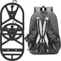2 Pack Shoe Holster for Backpack with Clip Hanger, Shoe Holder for Sneakers, Cleats, for Travel, Outdoors, Sports (X-Large, Black)