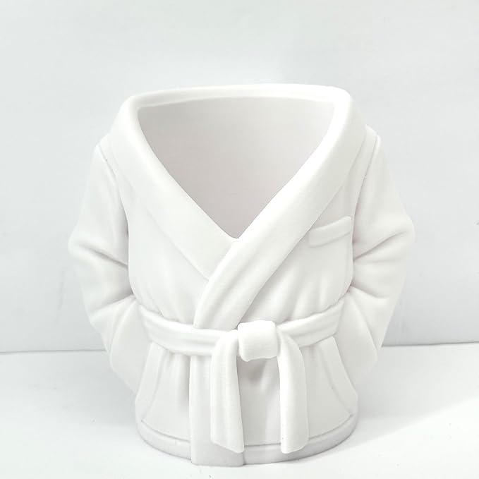 Bathrobe can holder for Beer & Soda, 1pc 4.75" 3D Printed Bath Robe Can Holder, Unique Beer Holder, Spa Day Novelty Gift, Housewarming Present NO CAN or BRUSHES INCLUDED