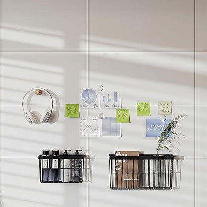 Kitchen Cabinet Door Storage Box, Self Adhesive Wall Mounted,Wardrobe/Bathroom/Refrigerator Small Items Organizer,Oil bottle/Seasoning storage (3 Piece)