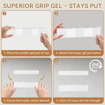 9.5 Inch Cabinet Door Acrylic Straw Holder with Double-Sided Tape, Kitchen Countertop Cabinet Storage Box in (White)