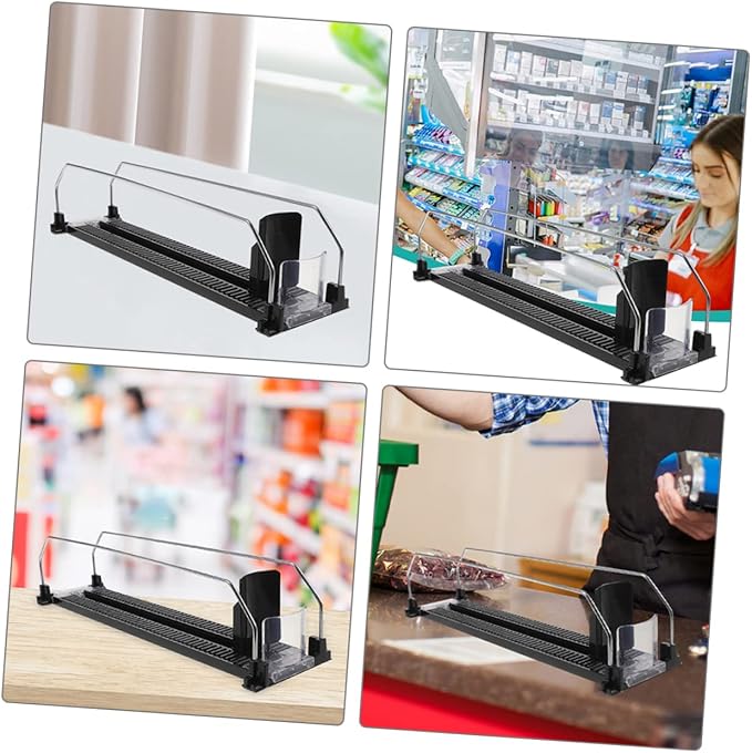 2pcs Plastic Steel Roller Beverage Propeller Drink Dispenser for Parties Soda Can Organizer Drink Pusher for Refrigerator
