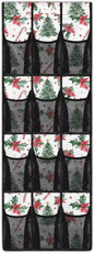 Christmas Tree Shoe Organizer for Door Hanging Space Saving Xmas Kids Room Organizer with 12 Pockets,Easy to Install Over The Door Storage -4 Metal Hook