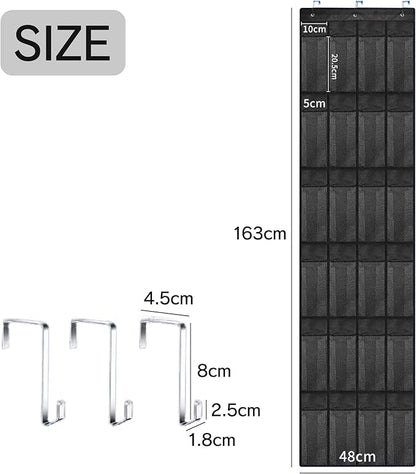Wall Pocket, Shoe Rack, Plush Storage, Wall Mounted, 24 Pockets, Large Capacity, Space Saving, Shoe Storage, Entryway, Closet, Hanging Storage, Mesh, Breathable, Over the Door, Multi Wall Pockets