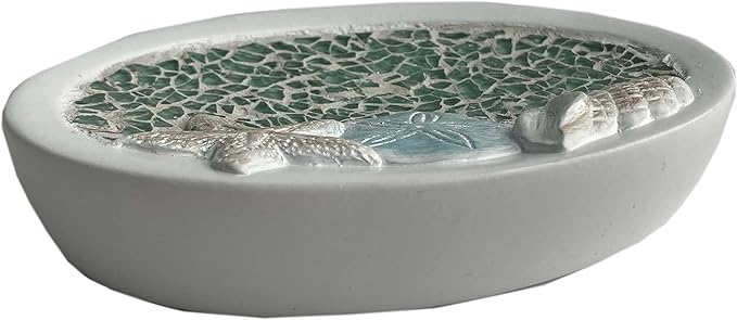 Sweet Home Collection Bathroom Accessories Sets Unique Collections Modern Classic Contemporary Decorative Beautiful Designs Bath Shower Tub Décor, Soap Dish, Seascape