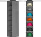Lifewit Hat Organizer for Baseball Caps, Hat Rack Hanging Storage, Non-Woven Fabric Display Shelf Holds Up to 40 Hats, Cap Holder Hanger for Closet, Bedroom, 7 Compartments, Gray, 1 Pack