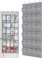 Shoe Rack for Door,Shoe Organizer Over the Door,24 Mesh Pockets,Hanging Shoe Organizer,Door Shoe Rack,Wall Mounted Shoe Rack,for Shoes, Sneakers,Store various small items (B)