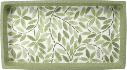 Avanti Linens - Vanity Tray, Resin Countertop Accessories, Guest Bathroom Essentials (Stratford Collection, Green)