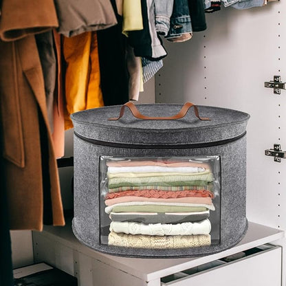 Hat Storage Box,Hat Boxes for Women Storage,Cowboy Hats Holder for Travel,Wide Brims Hat Carrier Case,Stuffed Animal Toy Organizer,Hat Box Closet Organizers and Storage,Hat Boxes for Men