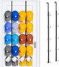 SWTYMIKI Over Door Hat Organizer - 2 Packs Metal Wall Mounted Hat Rack with 5-Tier Dual Hooks Design, Hanging Baseball Cap Organizer Storage Holds up to 40 Caps for Door, Bedroom, Closet