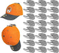Niunuerga 24 Pack Adhesive Hat Hooks for Wall, Strong Hat Rack for Baseball Caps, Minimalist Hat Organizer Display for Home Decor, Hat Hold Hanger for Wall, Door, Closet, No Drilling (Grey)