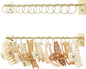 SNOWSTAR Metal Claw Clip Organizer Holder, Hair Clip Holder and Storage for Women and Girl,Claw Clips Hanger Display Hair Accessories for Wall Door Closet,Gold(1PCS)